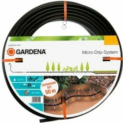 GARDENA 1395-20 Tuyau D'arrosage 50 M Noir, Goutteurs