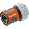 GARDENA 18216-50 Raccord Des Tuyaux D'eau Connecteur De Tuyau Plastique Noir, Gris, Orange 1 Pièce(s), Raccord De Tuyau
